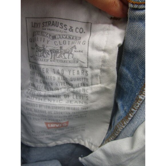 VINTAGE Levis 521 Jeans 10 Mom Tapered Leg Red Tab Logo 90s Preppy - Picture 11 of 12